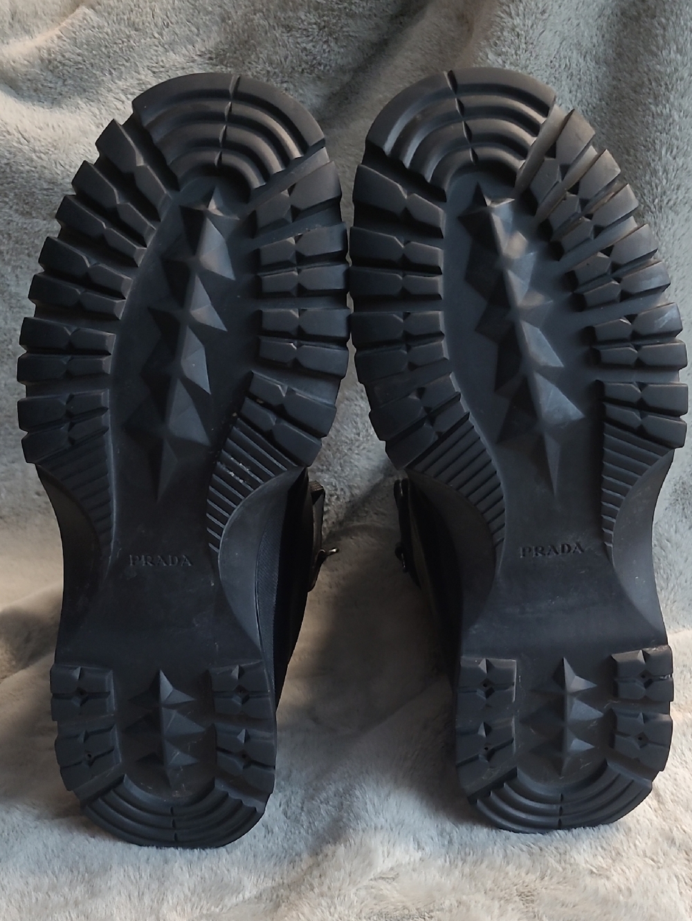 Prada Leather Combat Boots Mens U.S. 12 - Picture 4 of 10